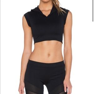 NWT Solow Cropped Hoodie w/ Sports Bra